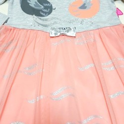 Детска рокля  Лебеди с лек тюл