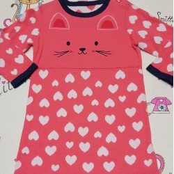 Плетена бебешка рокля в цвят корал Плетена бебешка рокля в цвят корал