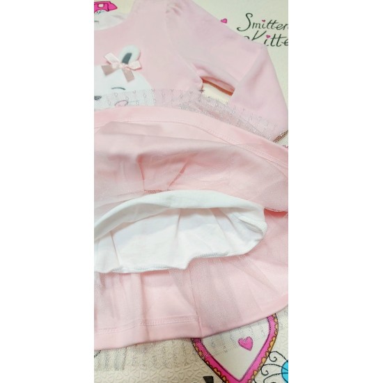 Розова плюшена рокля Зайче Розова плюшена рокля Зайче