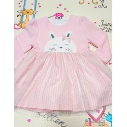 Розова плюшена рокля Зайче Розова плюшена рокля Зайче