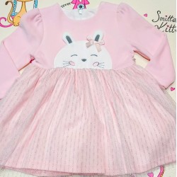 Розова плюшена рокля Зайче Розова плюшена рокля Зайче