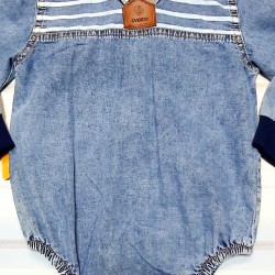 Дънково боди с якичка Дънково боди с якичка