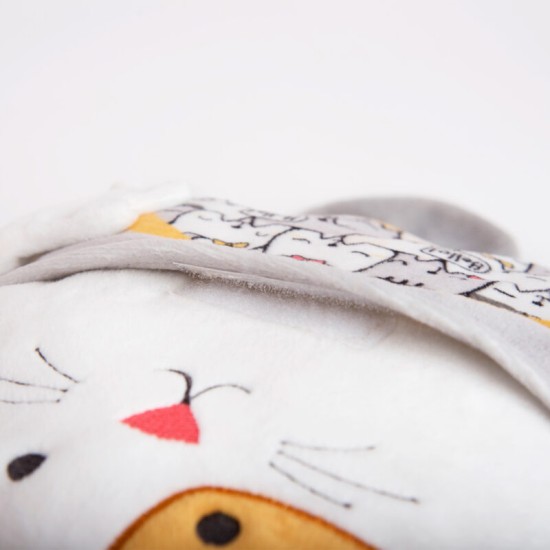 Бебешка плюшена играчка с черешови костилки Котка Бебешка плюшена играчка с черешови костилки Котка