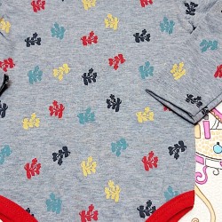 Боди Листа с червен кант Боди Листа с червен кант