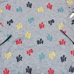 Боди  Листа с жълт кант