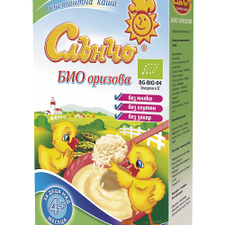Каша Слънчо БИО Безмлечна Оризова Каша Слънчо БИО Безмлечна Оризова