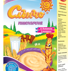 Каша Слънчо Пшенична 4м+ Каша Слънчо Пшенична 4м+