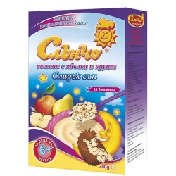 Каша Слънчо Овесена с Ябълка и Круша Сладък сън Каша Слънчо Овесена с Ябълка и Круша Сладък сън