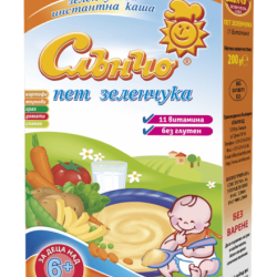 Каша Слънчо Пет Зеленчука 6м+ Каша Слънчо Пет Зеленчука 6м+
