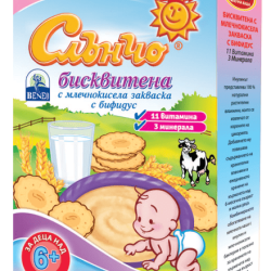 Бисквитена млечна каша Слънчо Бисквитена млечна каша Слънчо