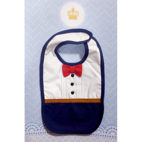 Бебешки лигавник ,,Джентълмен с папионка Бебешки лигавник ,,Джентълмен с папионка