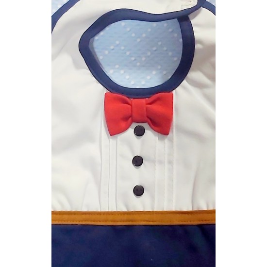 Бебешки лигавник ,,Джентълмен с папионка Бебешки лигавник ,,Джентълмен с папионка