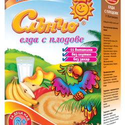 Каша Слънчо Елда с плодове 6м+ Каша Слънчо Елда с плодове 6м+