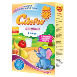 Каша Слънчо Асорти 4м+