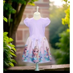 Красива детска рокля в светло лилаво ,,Елза от Замръзналото кралство Красива детска рокля в светло лилаво ,,Елза от Замръзналото кралство