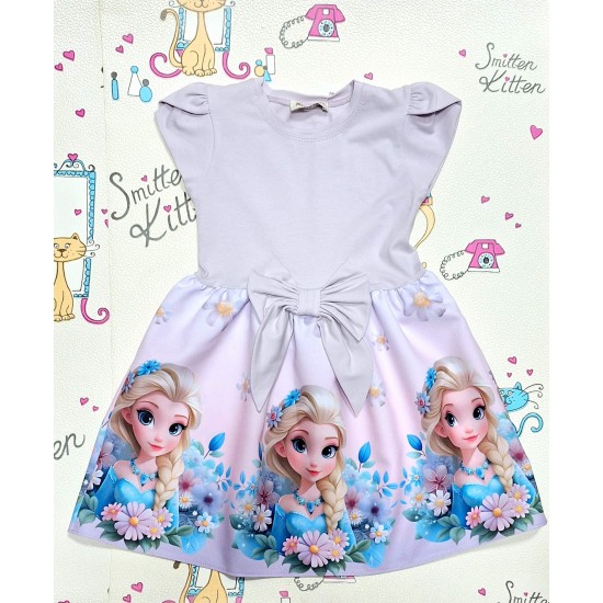 Красива детска рокля в светло лилаво ,,Елза от Замръзналото кралство