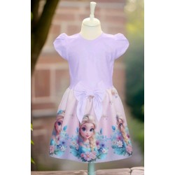 Красива детска рокля в светло лилаво ,,Елза от Замръзналото кралство Красива детска рокля в светло лилаво ,,Елза от Замръзналото кралство