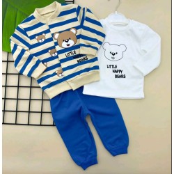 Бебешки комплект от 3части в синьо и екрю Мечета Бебешки комплект от 3части в синьо и екрю Мечета