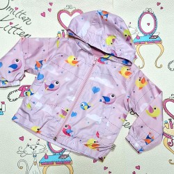 Бебешко шушляково яке ветровка в лилаво Пиленца Бебешко шушляково яке ветровка в лилаво Пиленца