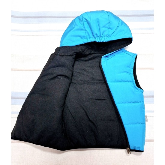 Детски шушляков елек в светло синьо ,,Мечо