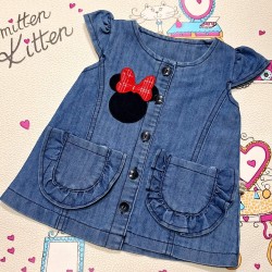 Бебешка лятна дънкова рокля Мини Бебешка лятна дънкова рокля Мини