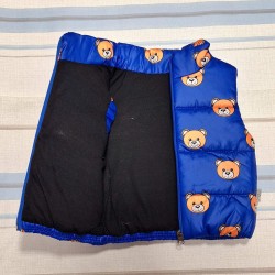 Детски шушляков елек в синьо с мечета Детски шушляков елек в синьо с мечета