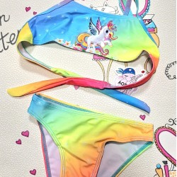 Детски летен бански от 2части с Еднорог Детски летен бански от 2части с Еднорог