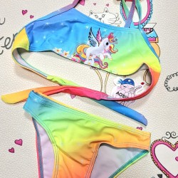 Детски летен бански от 2части с Еднорог