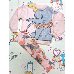 Детски комплект в розово със слончето Дъмбо Детски комплект в розово със слончето Дъмбо