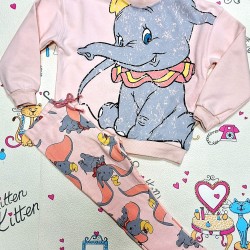 Детски комплект в розово със слончето Дъмбо Детски комплект в розово със слончето Дъмбо