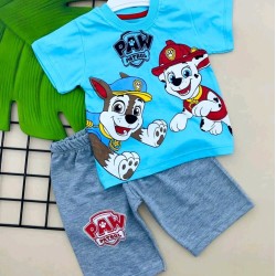 Детски летен комплект в синьо с Пес Патрул Детски летен комплект в синьо с Пес Патрул