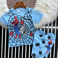 Детски летен комплект в синьо ,,Спайдърмен Детски летен комплект в синьо ,,Спайдърмен