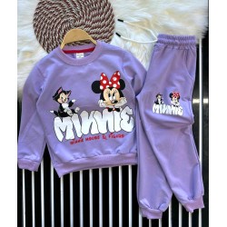 Детски комплект от 2части в лилаво ,,Мини Маус