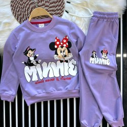 Детски комплект от 2части в лилаво ,,Мини Маус Детски комплект от 2части в лилаво ,,Мини Маус