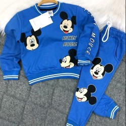 Детски комплект в синьо от 2 части Мики Детски комплект в синьо от 2 части Мики