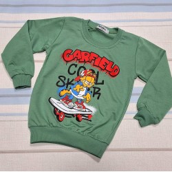 Детска блуза в зелено с Гарфилд