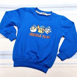 Детска блуза в синьо с Пес патрул и Чейз с весел гръб