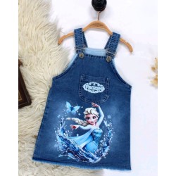 Детски дънков сукман с Елза от Замръзналото кралство Детски дънков сукман с Елза от Замръзналото кралство