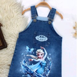 Детски дънков сукман с Елза от Замръзналото кралство Детски дънков сукман с Елза от Замръзналото кралство