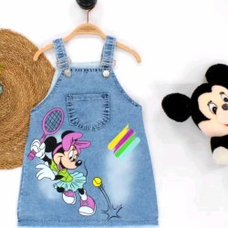 Детски дънков сукман с Мини Маус с тенис ракета Детски дънков сукман с Мини Маус с тенис ракета