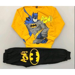 Детски памучен комплект с жълта блуза Батман Детски памучен комплект с жълта блуза Батман