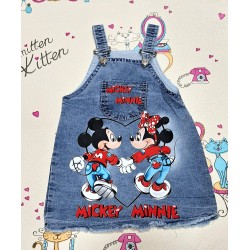 Детски дънков сукман Мини и Мики Маус Детски дънков сукман Мини и Мики Маус