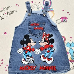 Детски дънков сукман  Мини и Мики Маус