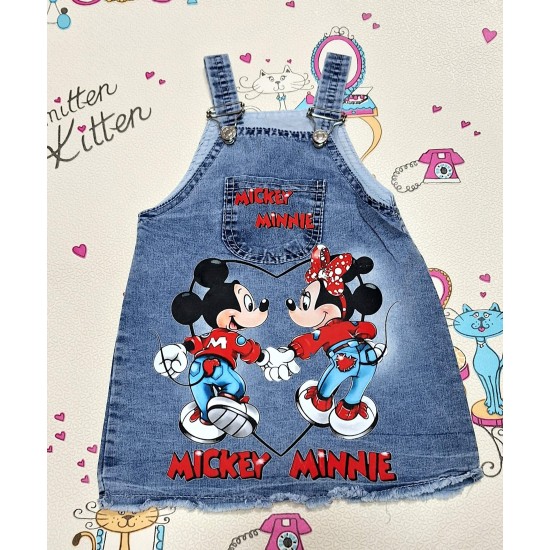 Детски дънков сукман  Мини и Мики Маус