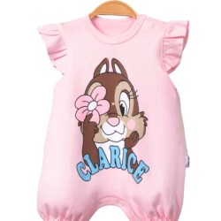 Бебешки летен ромпър/гащеризон в розово Катеричка Бебешки летен ромпър/гащеризон в розово Катеричка