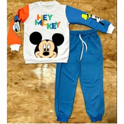 Детски памучен спортен комплект  Мики и приятели