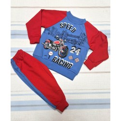 Детски комплект в синьо и червено  Мотор