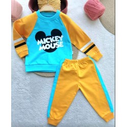 Детски комплект в жълто и синьо Мики Маус Детски комплект в жълто и синьо Мики Маус