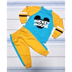 Детски комплект в жълто и синьо Мики Маус Детски комплект в жълто и синьо Мики Маус