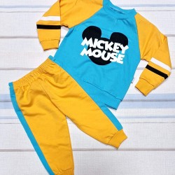 Детски комплект в жълто и синьо Мики Маус